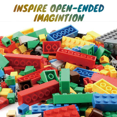 HUIZDQ classic bricks with stackable baseplates highlight creative gravity-defying builds
