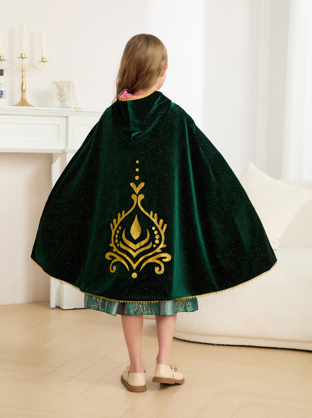 Hulaha soft velvet cape for kids cozy warmth on chilly days