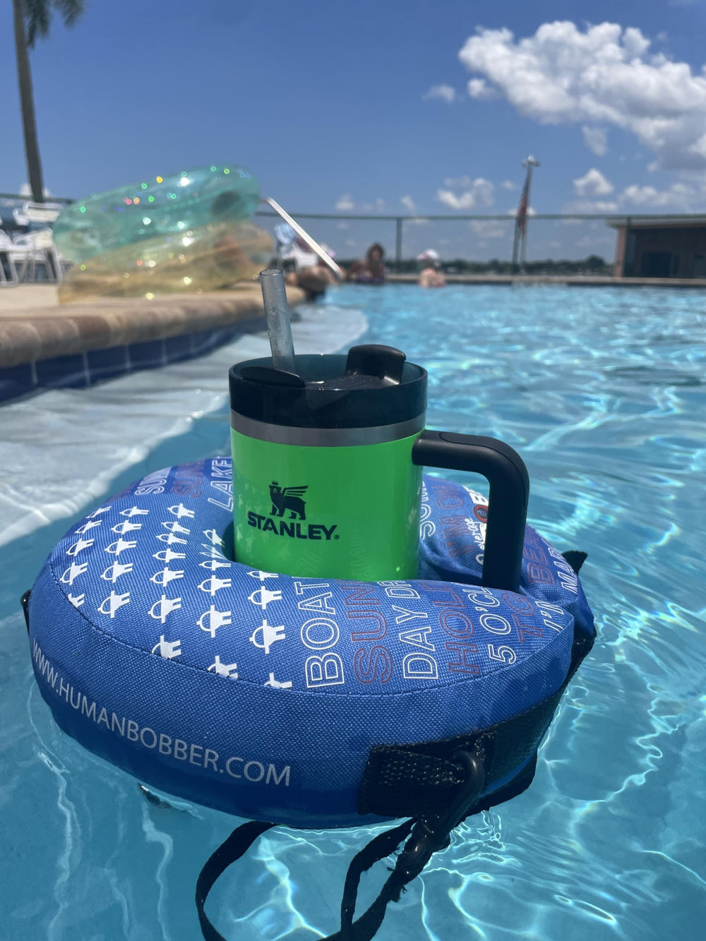 Human Bobber two-size options for 12 oz cans and 16–30 oz bottles