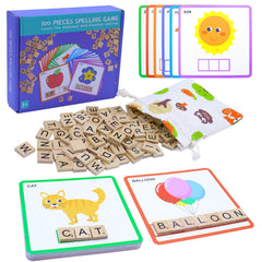 Humerry Spelling Games flashcards double-sided for versatile early literacy practice.