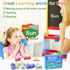 Humerry Word Spelling Games four-color alphabet sets for vibrant group play.