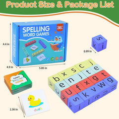 Humerry Word Spelling Games splashproof flashcards designed for durability in learning spaces.