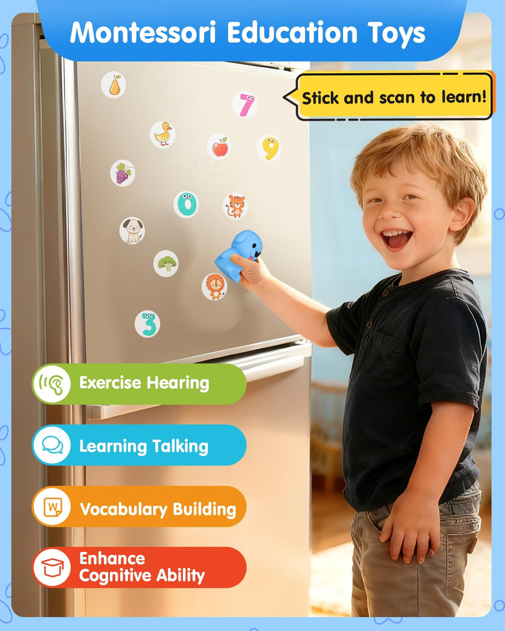 Humzo Reader Dog stickers animals highlight 90 plus interactive targets for vocabulary play