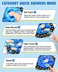 Humzo Word Game double-sided cards unlock 140 categories for varied challenges