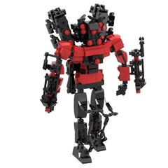 Huncdfe TV Man building blocks in progress, boosts creativity and hands-on problem solving.