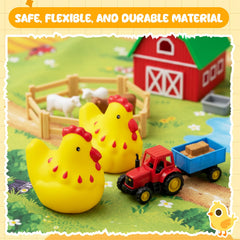 Hungdao chicken bath toy floating stress ball, splash-friendly relaxation
