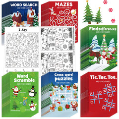 Hungdao Christmas mini activity books cover patterns to engage kids during the holidays