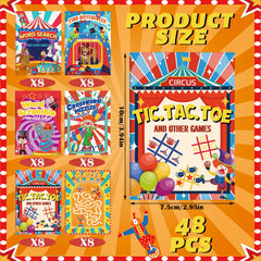 Hungdao circus mini activity book word search boosts concentration on the go.