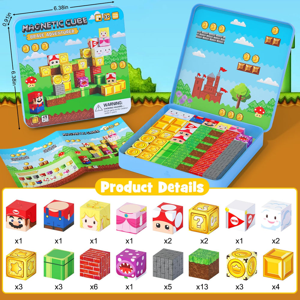 Hunloot ABS magnets with smooth edges ensure safe play.