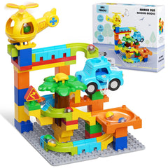 Hunloot Marble Runs stable assembly keeps marbles on track during play