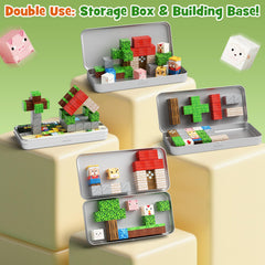 Hunloot travel box base used as magnetic building surface