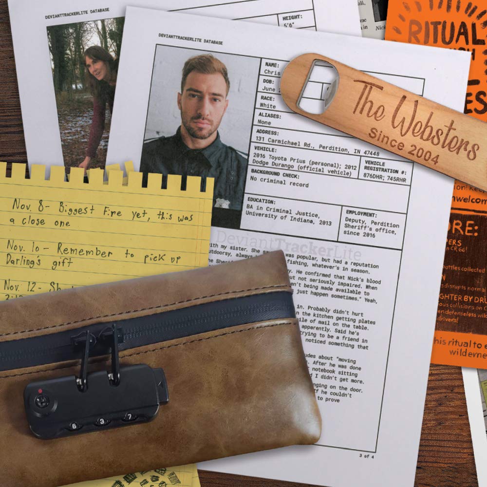 Autopsy report replica from Hunt A Killer adds authentic crime scene texture
