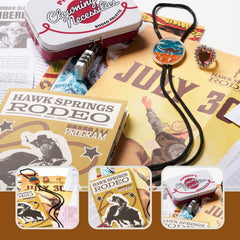 Hunt A Killer R.I.P at The Rodeo murder puzzle; ideal for 90–120 minute mystery sessions.