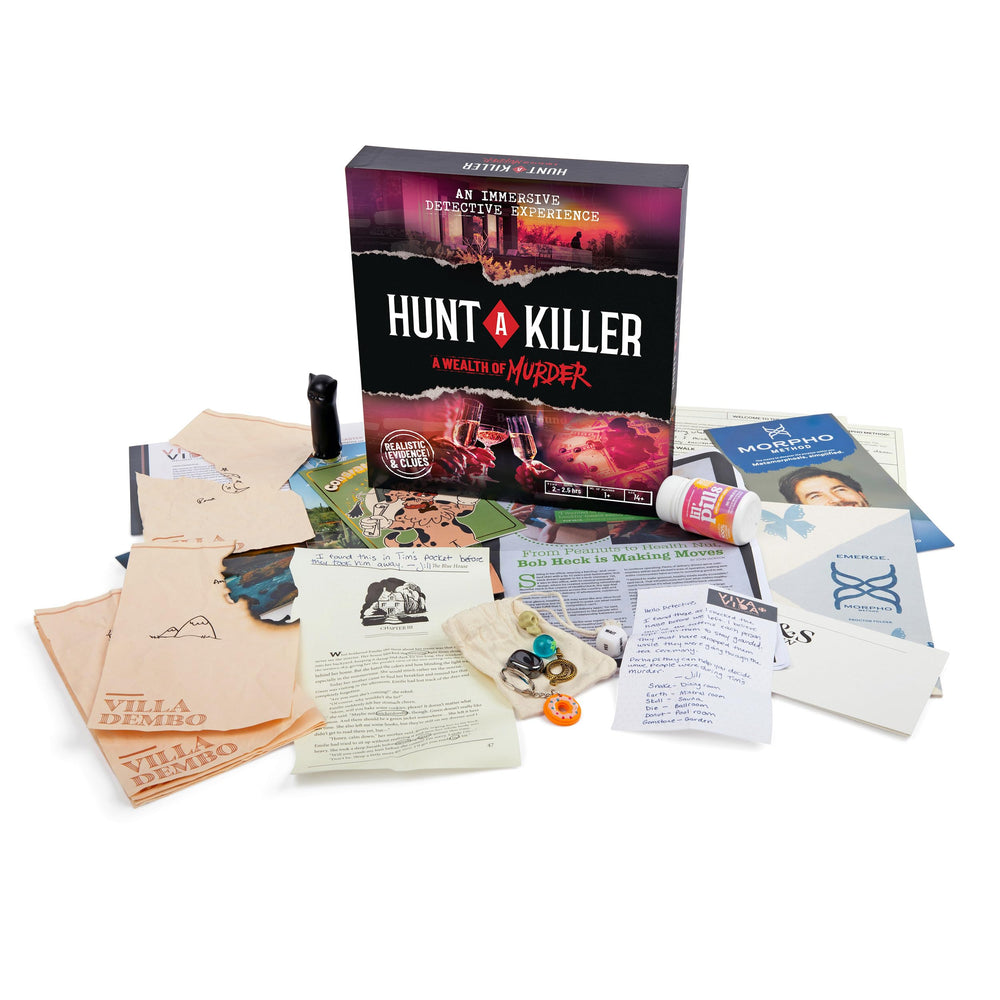 Hunt A Killer Wealth Of Murder box collection invites repeat, escalating mystery experiences.