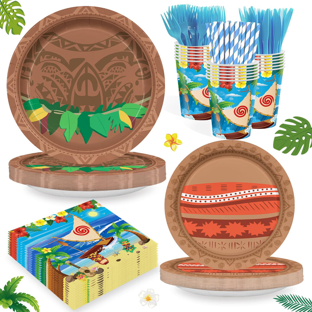 Huorege Ocean Party dinner plates for vibrant seaside dining at kids' summer parties
