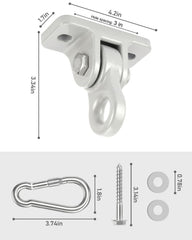 HUPBIPY one-piece design with double bearings for smooth swiveling.