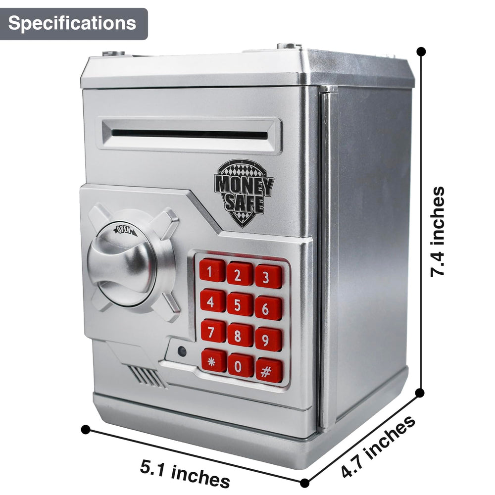 HUSAN piggy bank coin-slot top for quick coin deposits.