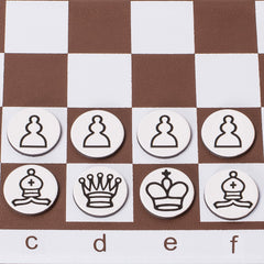 Husaria 34-piece magnetic set with slim discs and printed icons for easy setup.