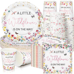 Hushee Baby in Bloom 9-inch plates with floral design for festive meals
