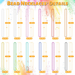 Huskein Mardi Gras necklaces 12 colors add festive flair to events