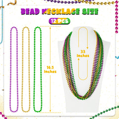 Huskein beaded necklace set in bold colors, reusable party favors for masquerades and holidays.