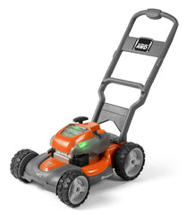Husqvarna toy lawn mower with realistic look and feel for budding professionals.