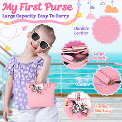 HUUIDY Play Purse silk scarf accessory adds stylish touch to kid's outfits.