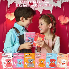 Huyamap colorful bear keychains brighten kids' school days