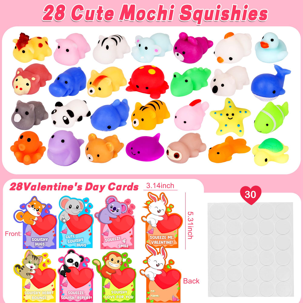 Huyamap mochi squishies with animal designs for safe tactile play