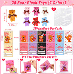 Huyamap plush bear keychains multicolor, soft keepsakes for backpacks and daily use