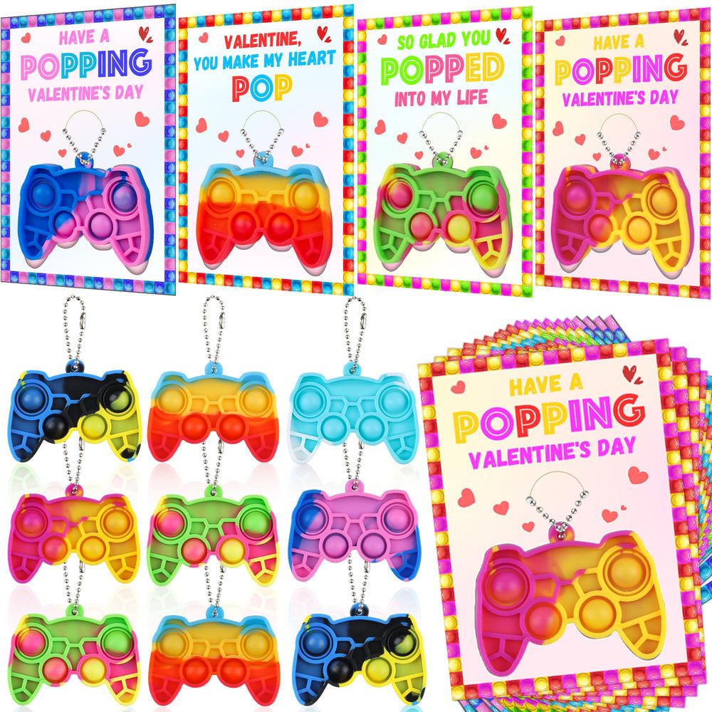 Huyamap valentines cards 24-pack for kids classroom gift exchanges.
