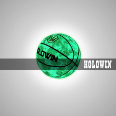 HW HOLOWIN indoor-night training basketball on court for skilled play.
