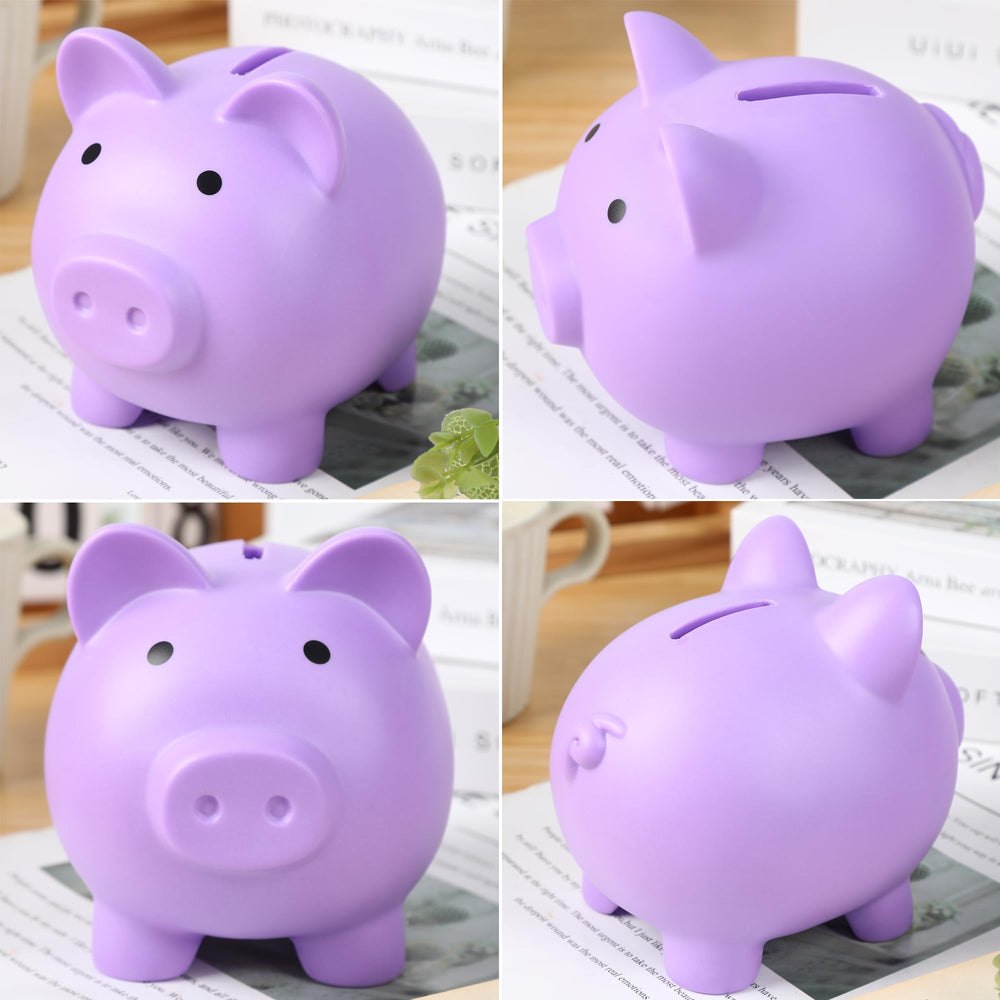 H&W Mini Piggy Bank dimensions show a compact size perfect for desks