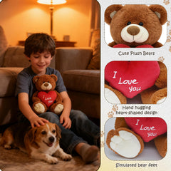 HWD I Love You teddy size 7.8in 10.2in 8.6in
