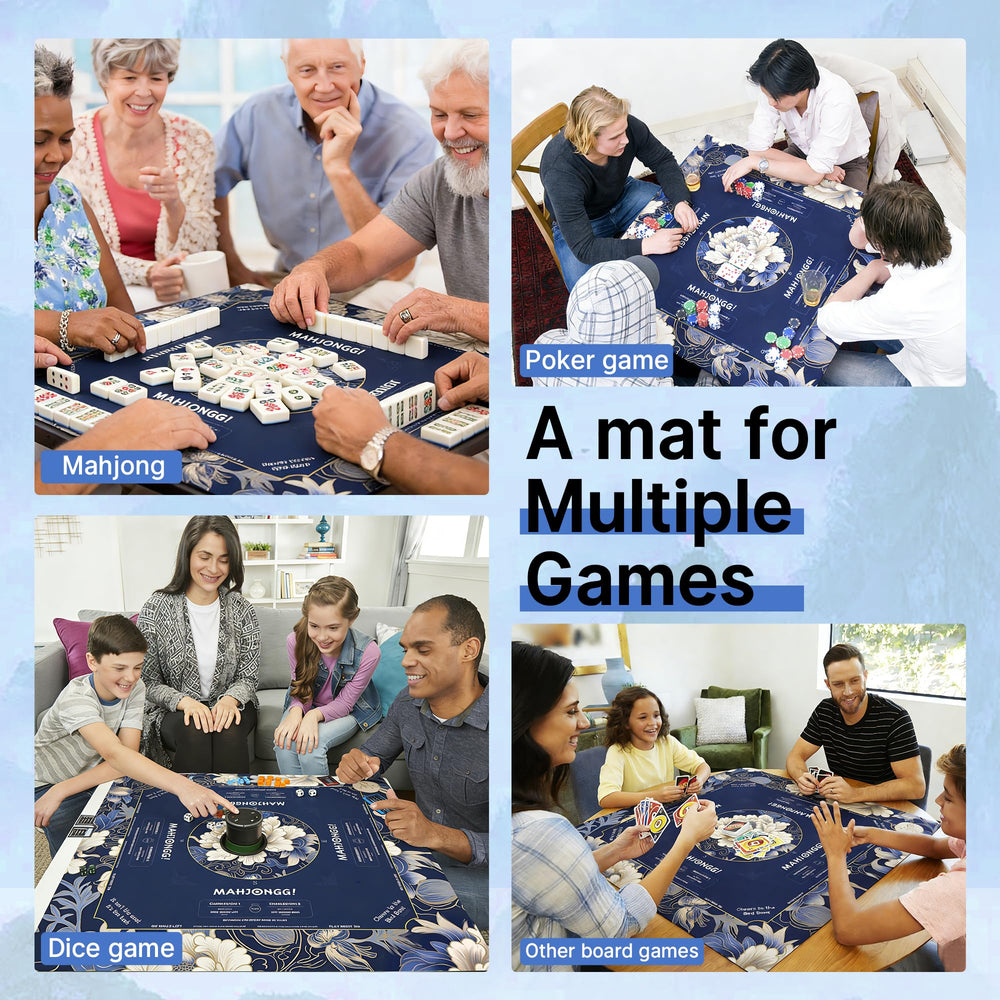 HWZ Mahjong Mat is ideal for American Mahjong, cards, and more.