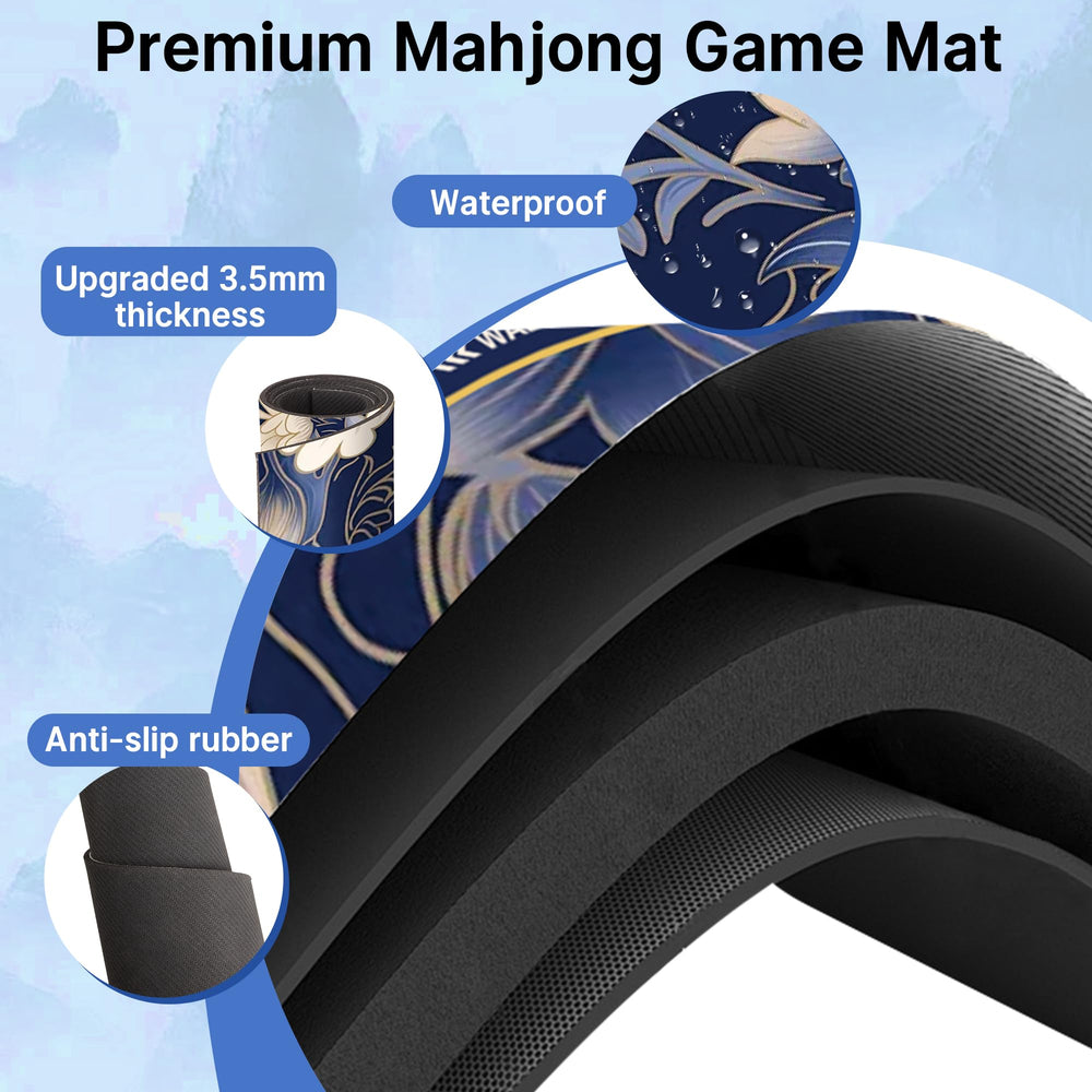 HWZ mat wipes clean easily and folds into the storage bag.
