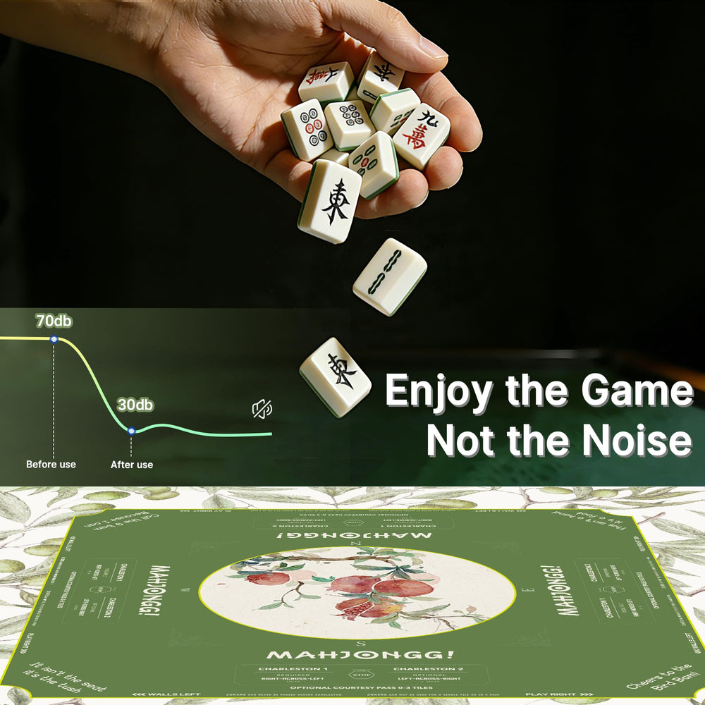 HWZ Mahjong Mat waterproof top enables easy spill cleanup during games.