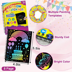 HXDOGSP drawing stencils guide cute scratch art patterns for kids.