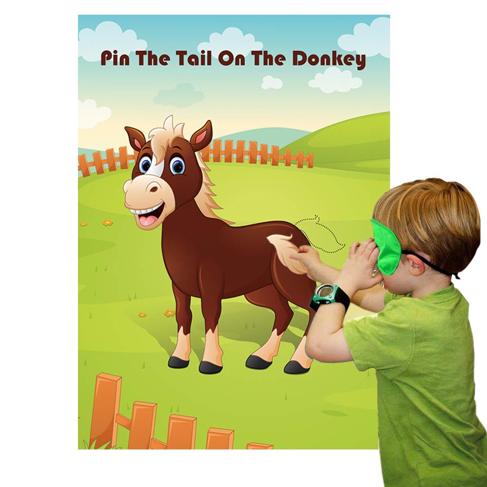 Hxezoc blindfold for safe, entertaining donkey game.