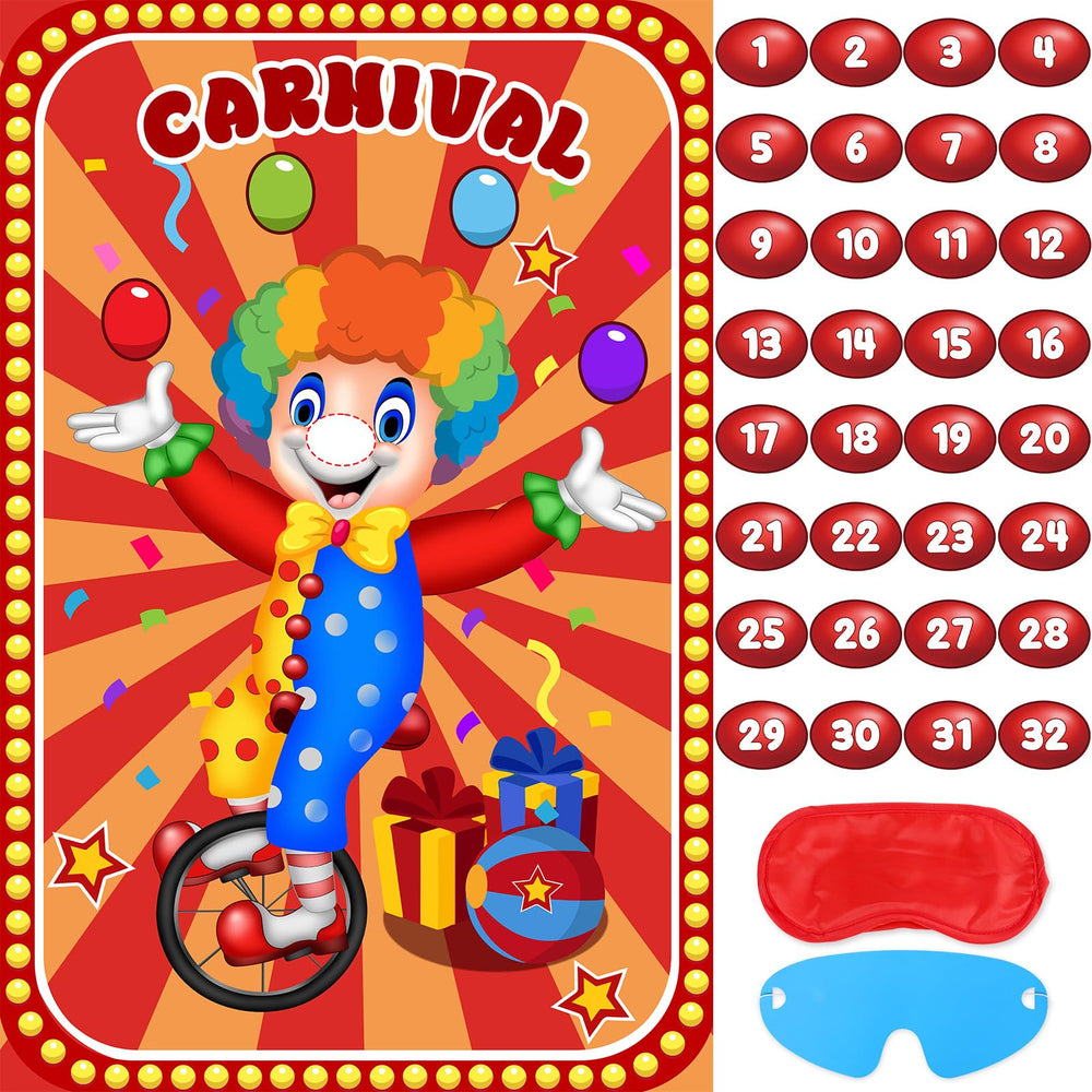 Hxezoc Circus Poster 29x19 inch bright display for party backdrop.