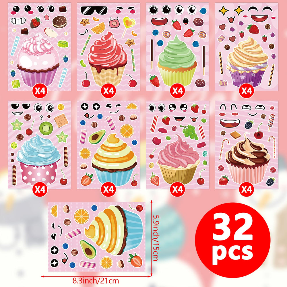 Hxezoc cupcake stickers style 02 inspires colorful classroom activity ideas.
