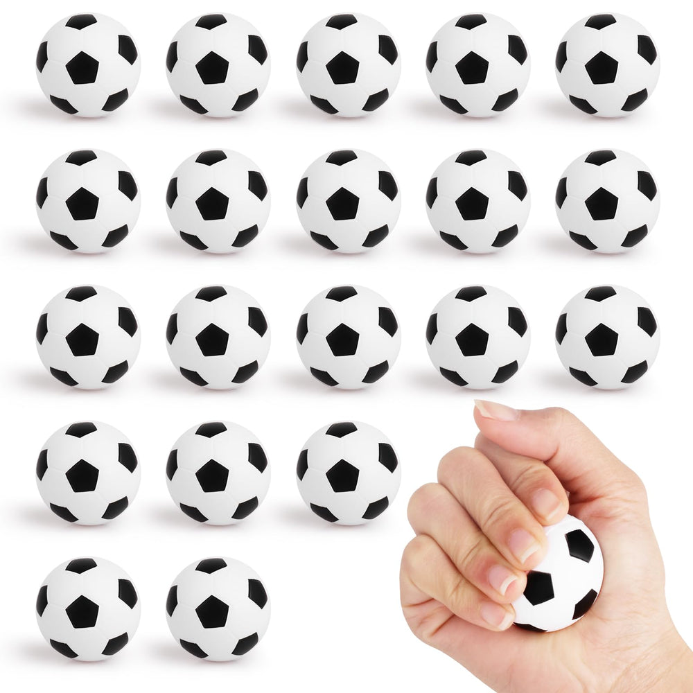 Hxezoc mini soccer stress ball 20-pack, ideal for party favors and play.