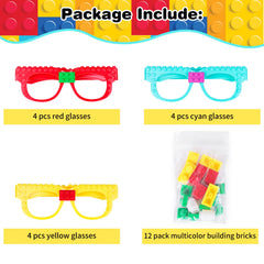 Party setup with Hxezoc glasses as interactive building game props