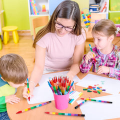 Hxezoc stacking crayons assembly sparks color recognition through hands-on fun.