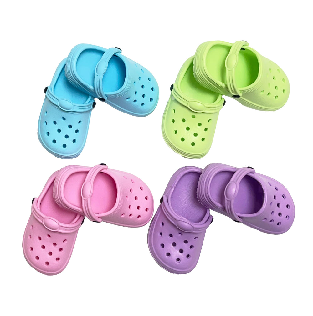 HXIELEC Macaron mint green doll shoes, side view, comfortable fit for 18-inch dolls