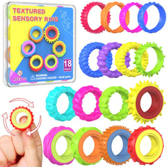 HYASIA fidget rings 18-pack displayed for classrooms and home focus