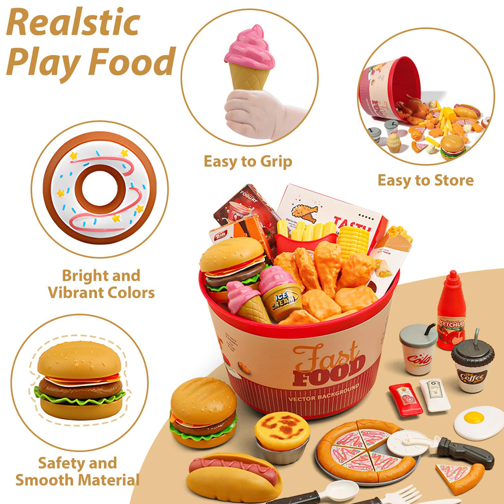Hydeem pizza slices for imaginative kitchen pretend play.