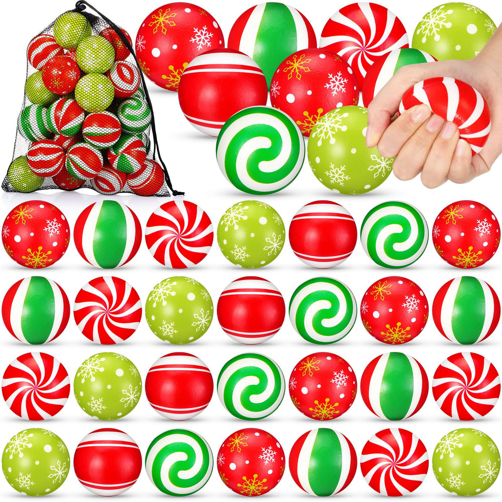 HyDren Christmas stress ball candy cane pattern for quick desk relief.