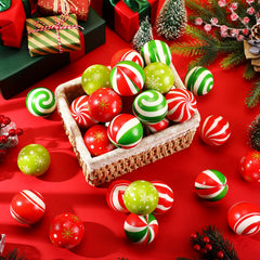 HyDren Christmas stress ball holly pattern great as party favors.