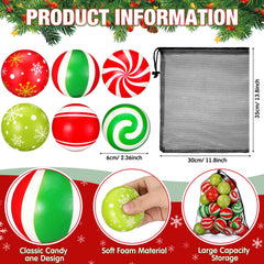 HyDren Christmas stress ball snowflake pattern ideal for holiday desk decor.